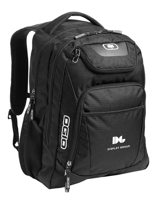 OGIO Black/Silver Excelsior Laptop Backpack w/Display Group Logo