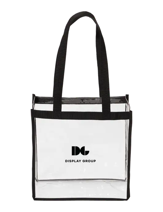Clear Stadium Tote w/Display Group Logo