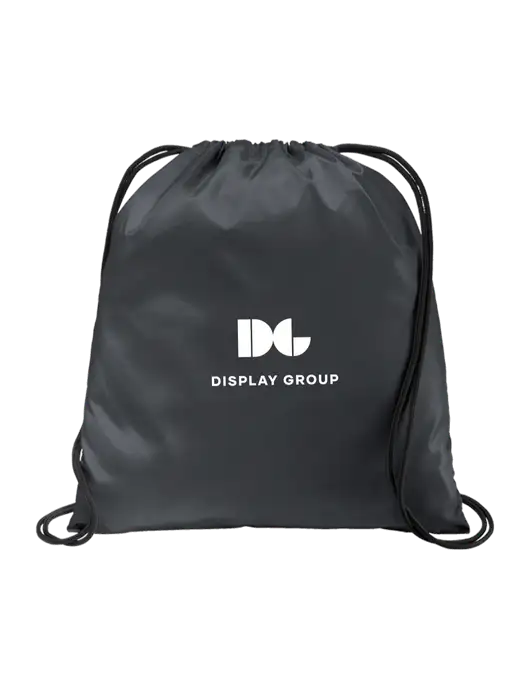 Drawstring  Graphite Grey Cinch Pack w/Display Group Logo