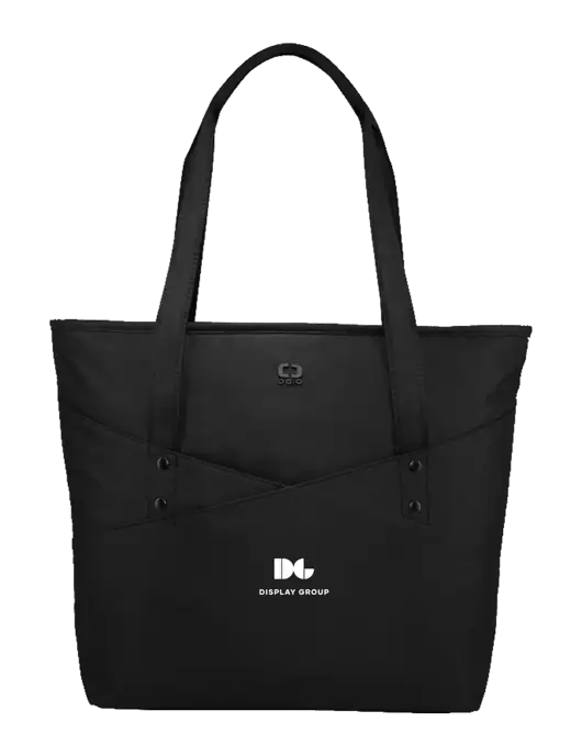 OGIO Black Downtown Tote 
 w/Display Group Logo