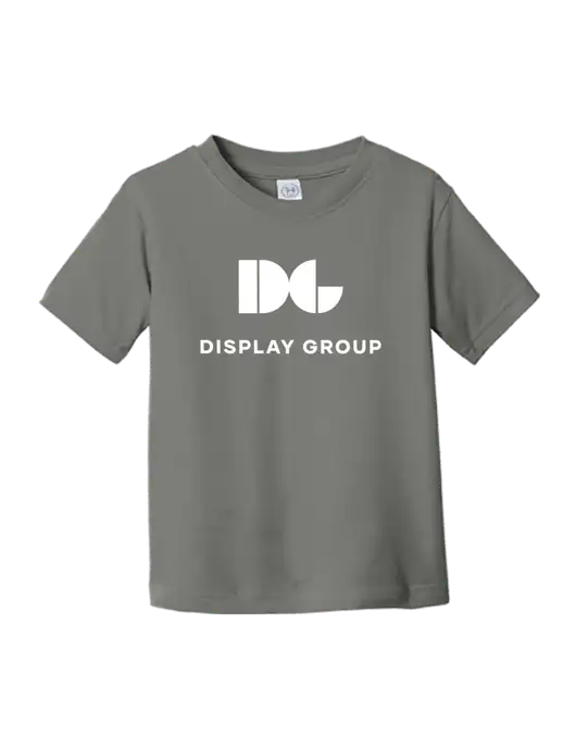 Rabbit Skins Charcoal Toddler Fine Jersey Tee w/Display Group Logo