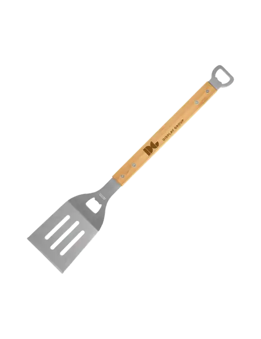 Bamboo BBQ Spatula w/Display Group Logo