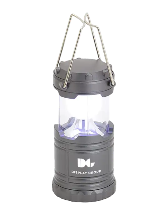 Gunmetal Mini Retro Lantern w/Display Group Logo