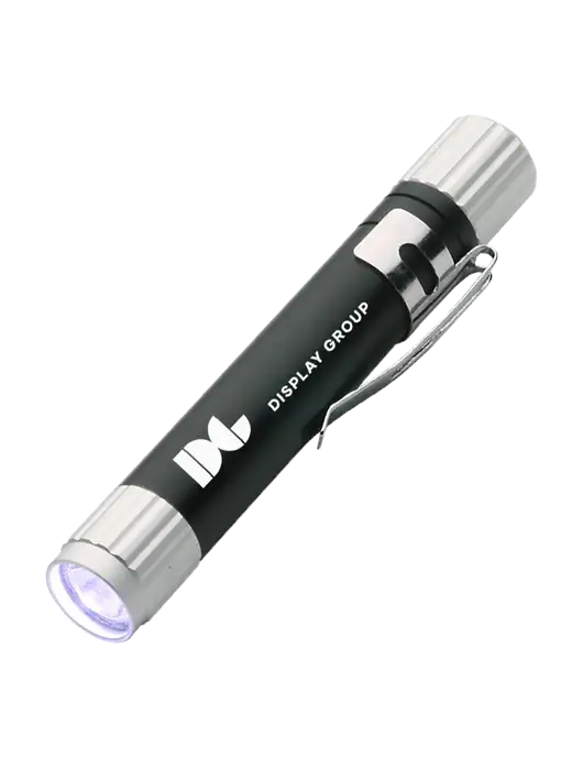 Black Aluminum LED Penlight w/Display Group Logo