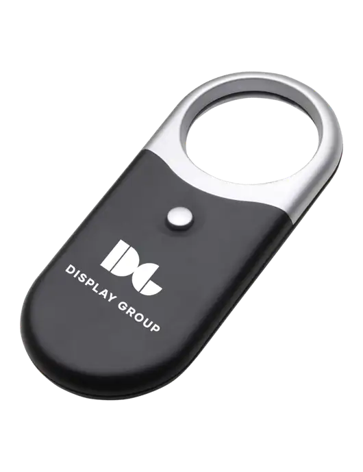 Compact Black Magnifier Light w/Display Group Logo