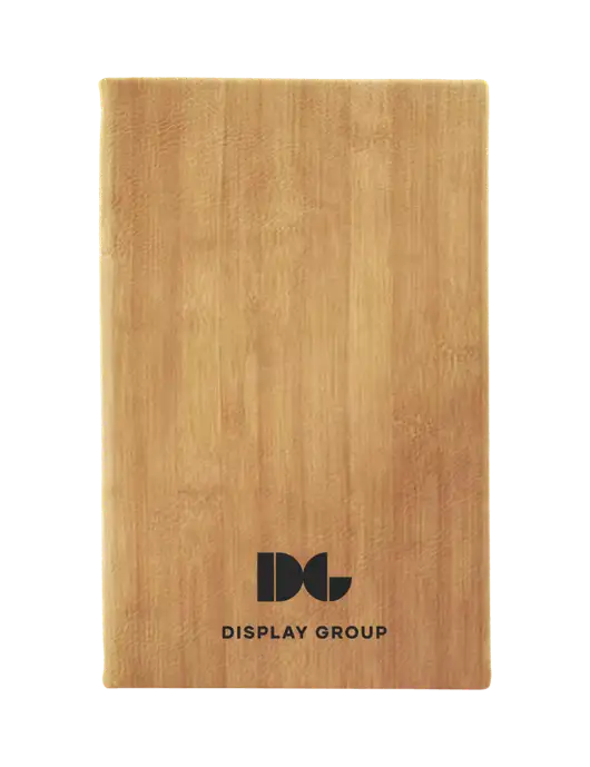 Bamboo Leatherette 5.25 x 8.25 Journal w/Display Group Logo