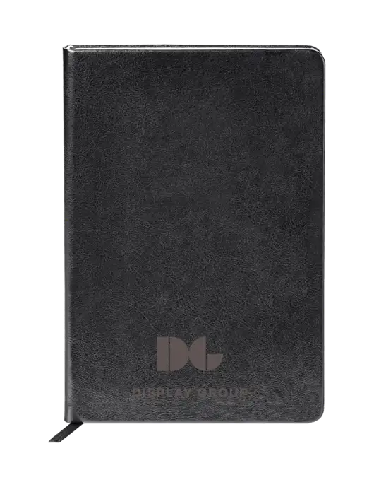 Fabrizio Black Hard Cover 5.75 x 8.3 Journal w/Display Group Logo