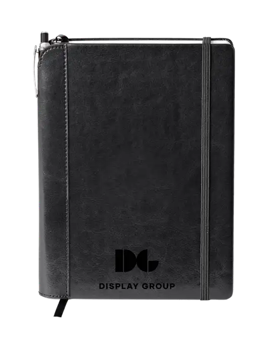 Fabrizio Black Journal 6.375 x 8.375 Combo w/Display Group Logo