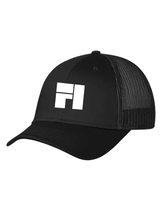 Black Mesh Trucker Cap Snap Back w/Fantasee Integration Logo
