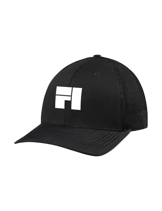 Richardson Adjustable Snapback Original 112 Trucker Cap Black w/Black Mesh w/Fantasee Integration Logo
