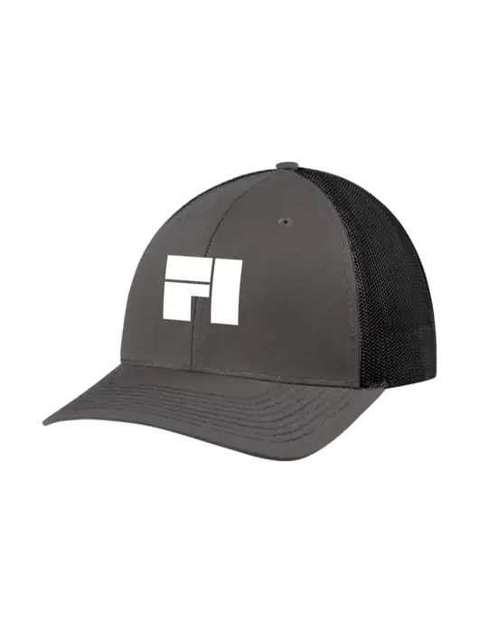 Richardson Adjustable Snapback Original 112 Trucker Cap Dark Grey w/Black Mesh w/Fantasee Integration Logo