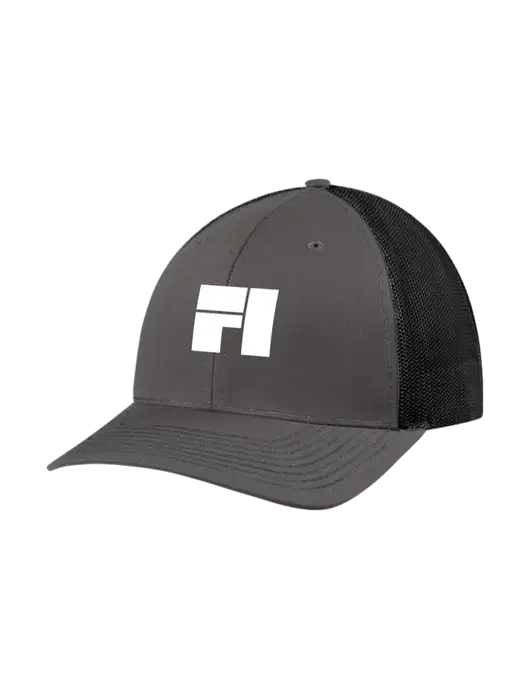 Richardson Adjustable Snapback Original 112 Trucker Cap Dark Grey w/Black Mesh w/Fantasee Integration Logo