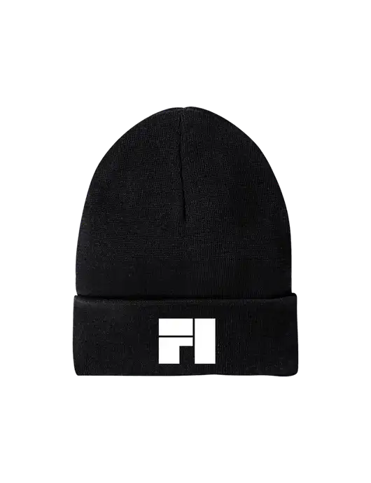 Recycled Black Beanie w/Fantasee Integration Logo
