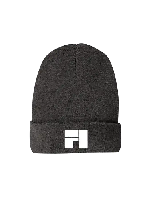 Recycled Charcoal Heather Beanie w/Fantasee Integration Logo