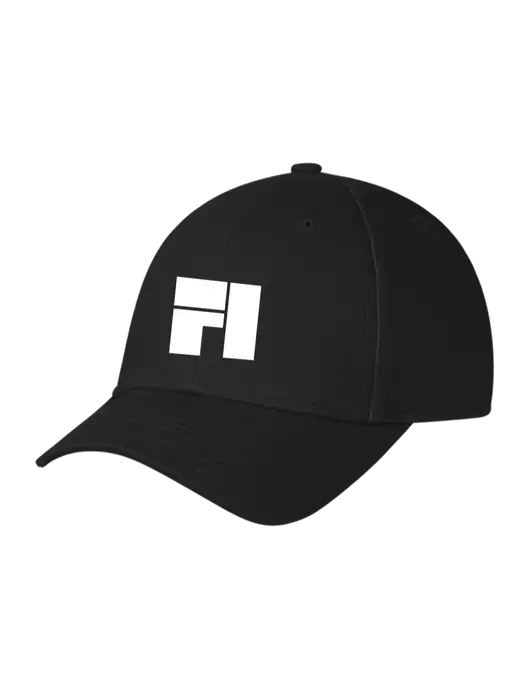 Black Structured Cap Hook & Loop w/Fantasee Integration Logo