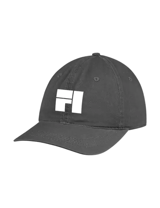 Garment Washed Unstructured Twill Charcoal Cap w/Fantasee Integration Logo