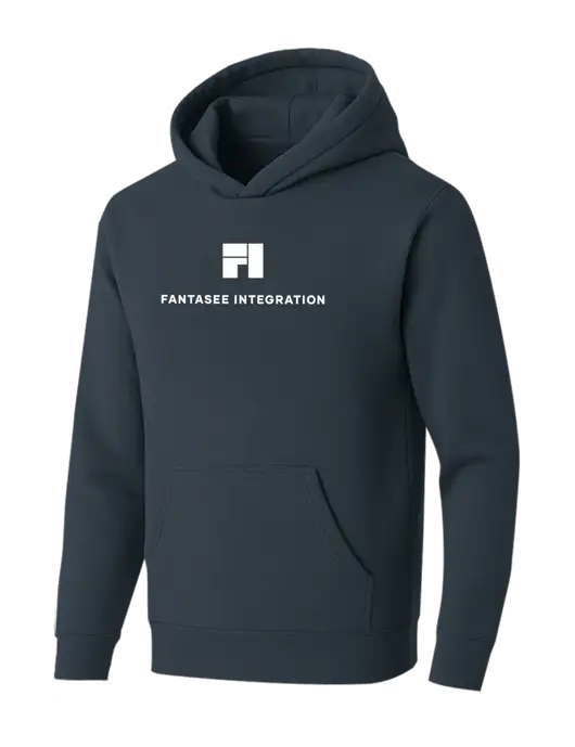 BELLA+CANVAS Dark Grey Sponge Fleece Pullover Hoodie w/Fantasee Integration Logo