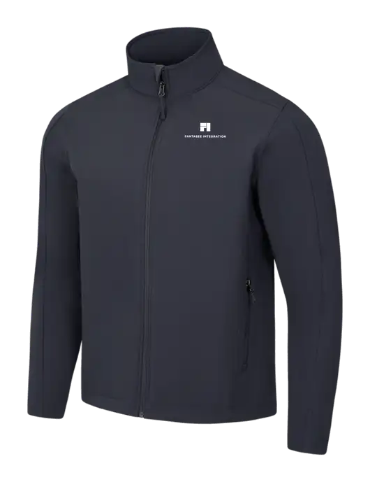 Charcoal Grey Core Soft Shell Jacket w/Fantasee Integration Logo