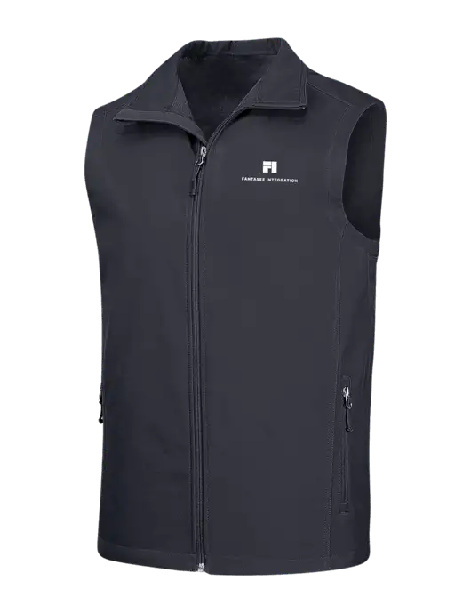 Dark Grey Core Soft Shell Vest w/Fantasee Integration Logo