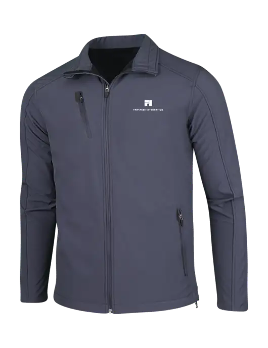 Dark Grey Welded Softshell Jacket w/Fantasee Integration Logo
