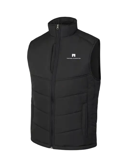 Black/Black Puffy Vest w/Fantasee Integration Logo