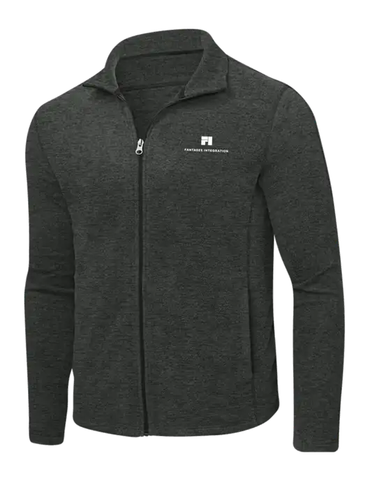 Charcoal Heather Microfleece Full-Zip Jacket w/Fantasee Integration Logo
