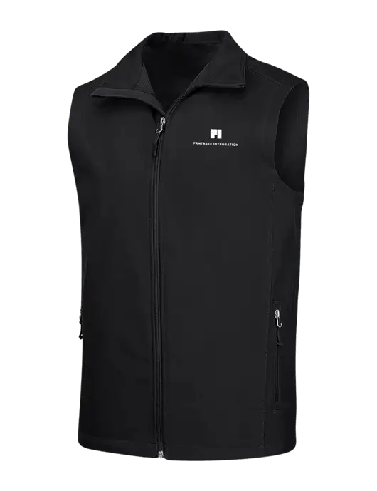 Black Core Soft Shell Vest w/Fantasee Integration Logo