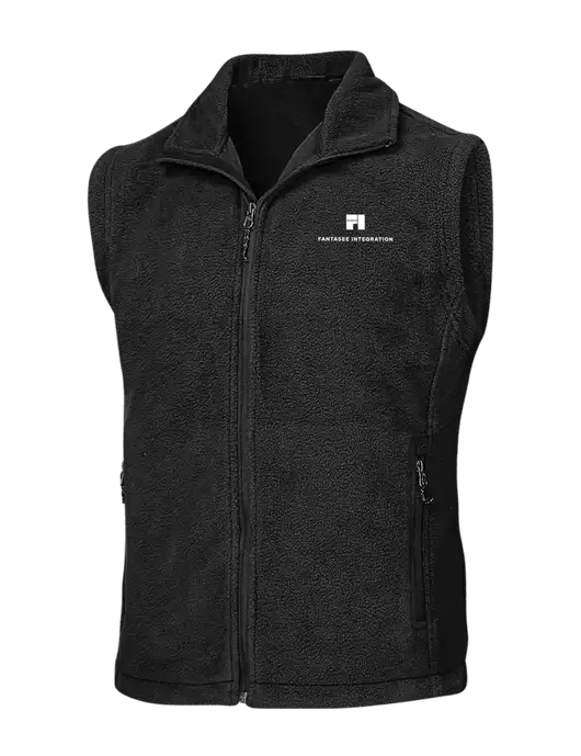 Black Fleece Vest w/Fantasee Integration Logo