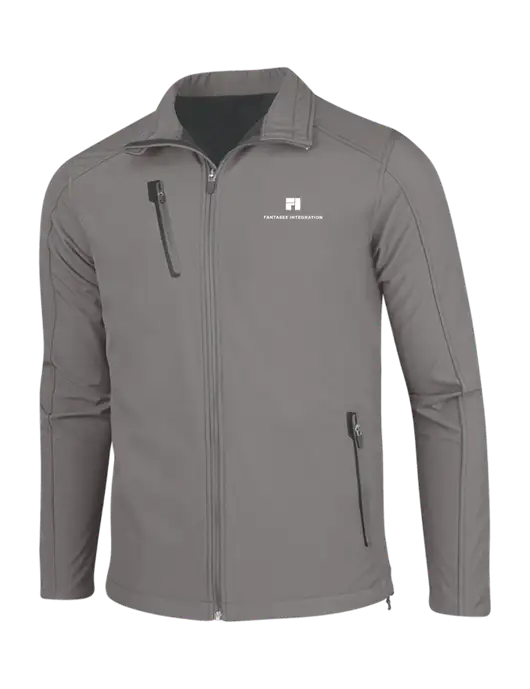 Medium Grey Welded Softshell Jacket w/Fantasee Integration Logo
