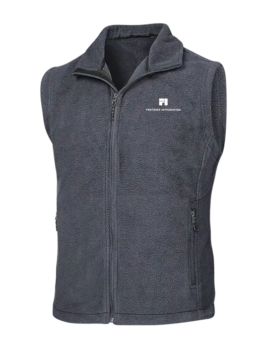 Dark Grey Fleece Vest w/Fantasee Integration Logo