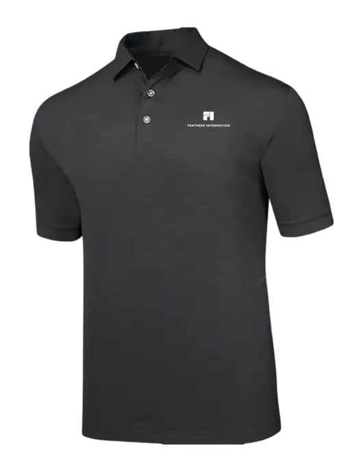 Callaway Black Fashion Tonal Polo w/Fantasee Integration Logo