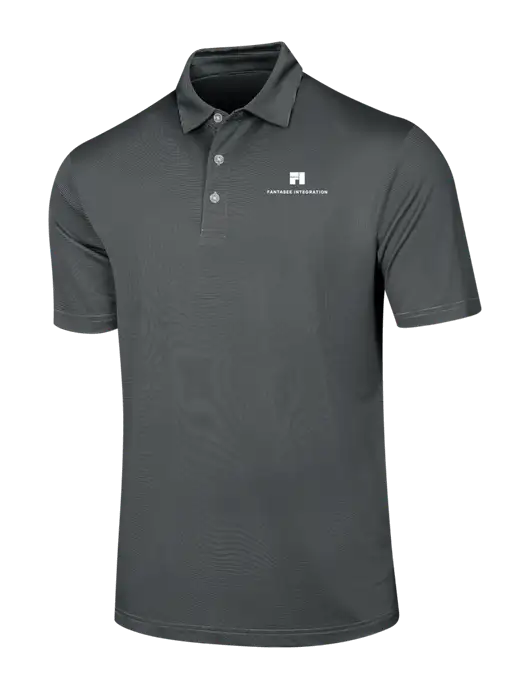 Callaway Black Fine Line Stripe Polo w/Fantasee Integration Logo