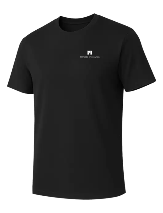 Allmade Deep Black Organic Cotton Tee w/Fantasee Integration Logo