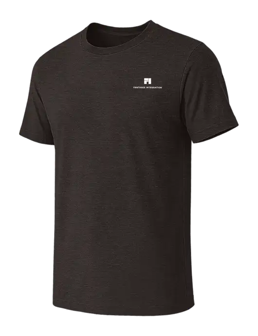 BELLA+CANVAS Dark Grey Heather CVC Short Sleeve Tee w/Fantasee Integration Logo