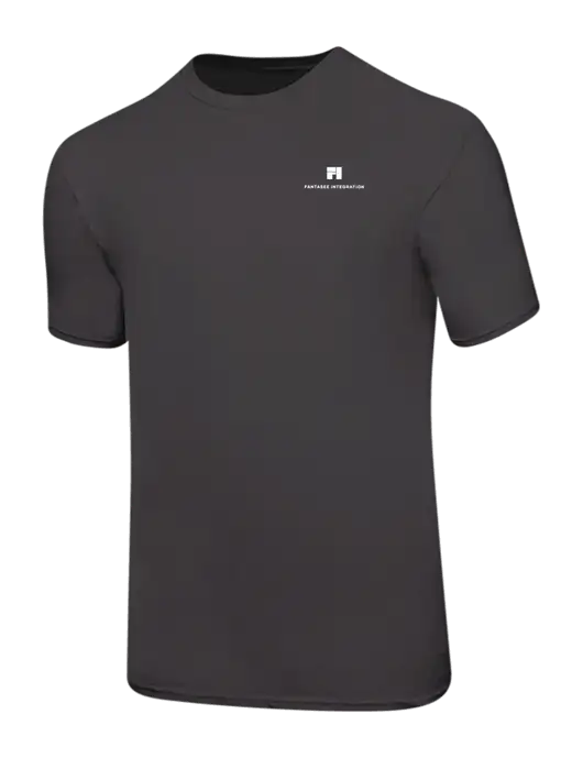 Ring Spun Charcoal 4.5 oz T-Shirt w/Fantasee Integration Logo