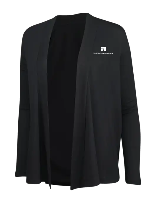 Black Womens Concept Cardigan w/Fantasee Integration Logo