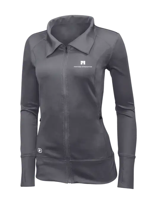 OGIO Dark Grey Womens Endurance Fulcrum Full-Zip w/Fantasee Integration Logo
