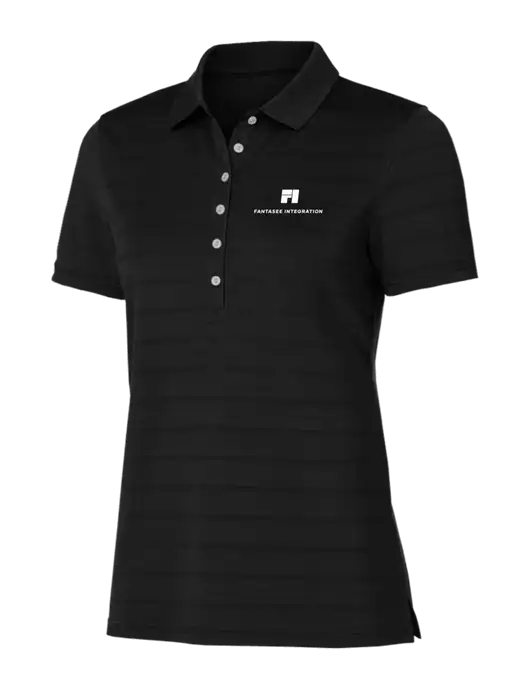 Callaway Womens Black Ventilated Polo w/Fantasee Integration Logo