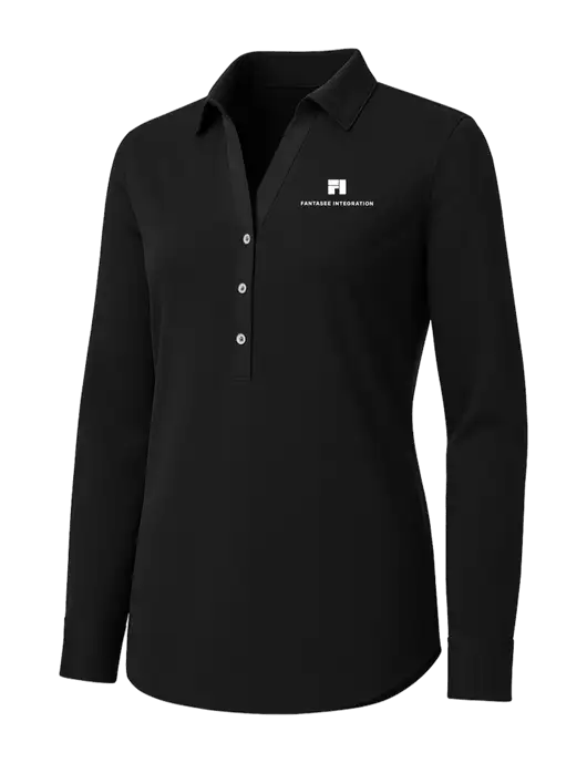 Womens Black City Stretch Shirt w/Fantasee Integration Logo