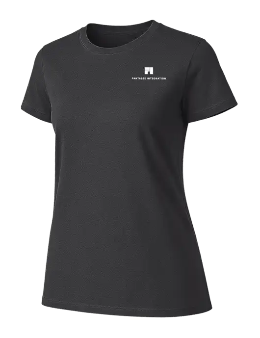 Womens Ring Spun Charcoal 4.5 oz T-Shirt w/Fantasee Integration Logo
