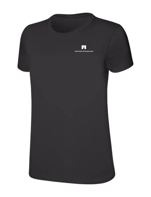 Womens Ring Spun Charcoal 4.5 oz T-Shirt w/Fantasee Integration Logo