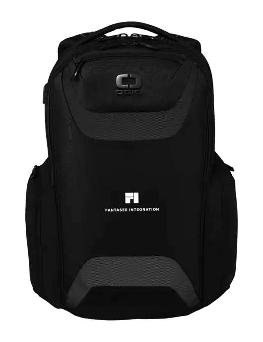 OGIO Black Charcoal Connected Pack w/Fantasee Integration Logo