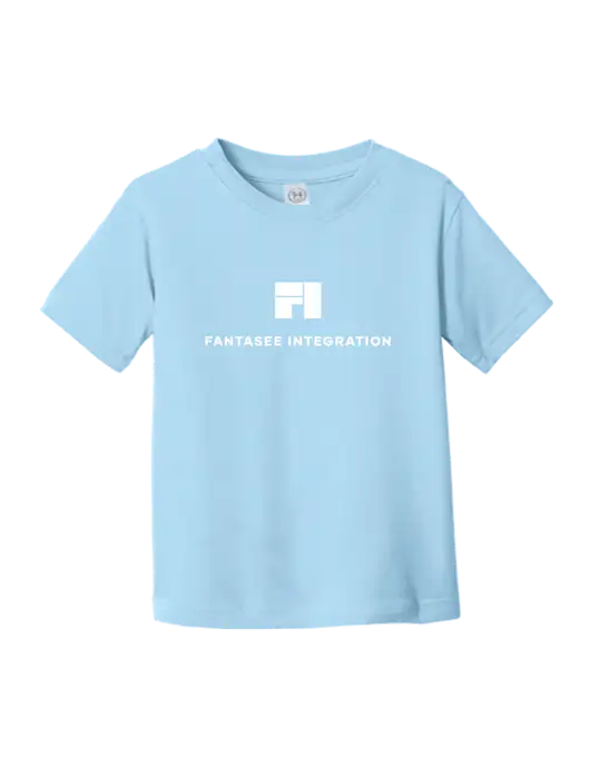 Rabbit Skins Light Blue Toddler Fine Jersey Tee w/Fantasee Integration Logo