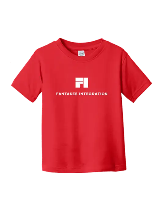 Rabbit Skins Red Toddler Fine Jersey Tee w/Fantasee Integration Logo