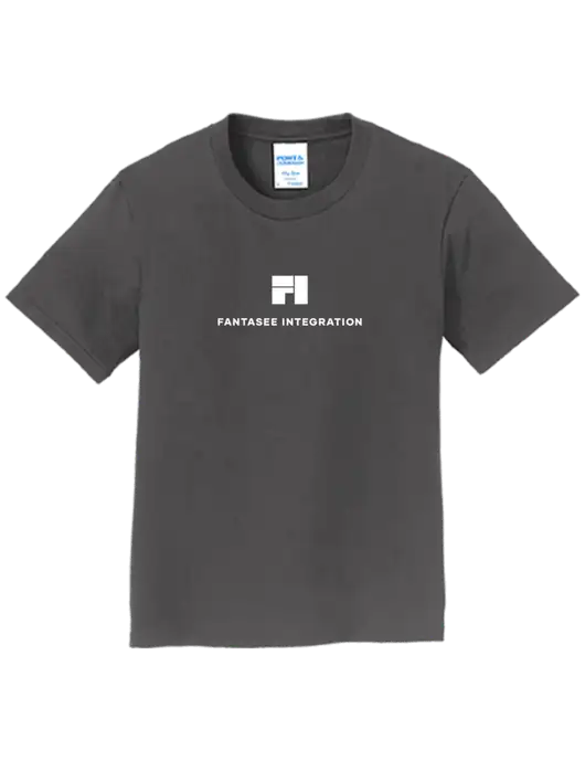 Youth Ring Spun Charcoal 4.5 oz T-Shirt w/Fantasee Integration Logo