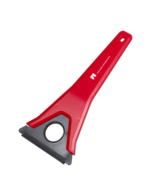 TriBlade Red Windshield Scraper w/Fantasee Integration Logo