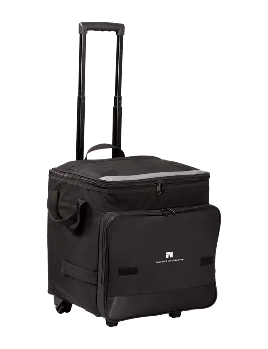 Black Rolling Cooler w/Fantasee Integration Logo