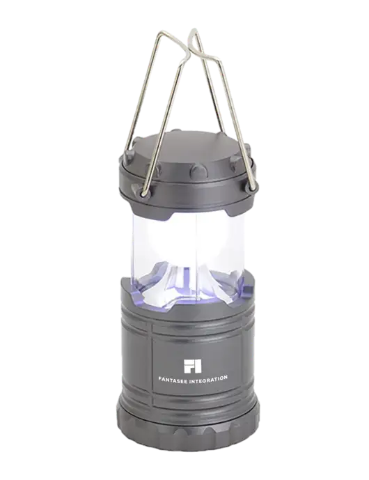 Gunmetal Mini Retro Lantern w/Fantasee Integration Logo