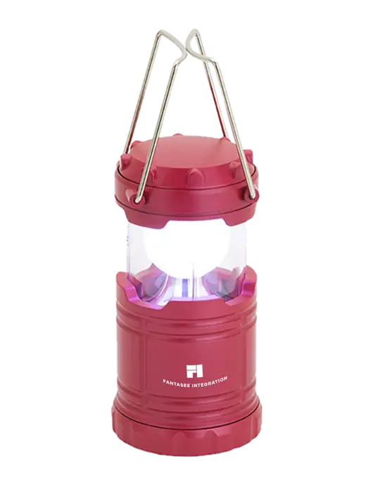 Red Mini Retro Lantern w/Fantasee Integration Logo