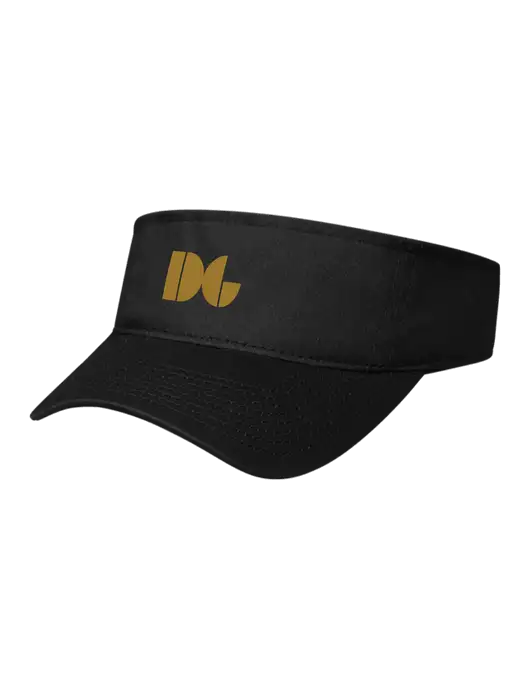 Black Cap Visor w/DG Logo